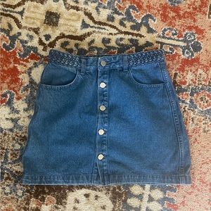 Denim mini skirt